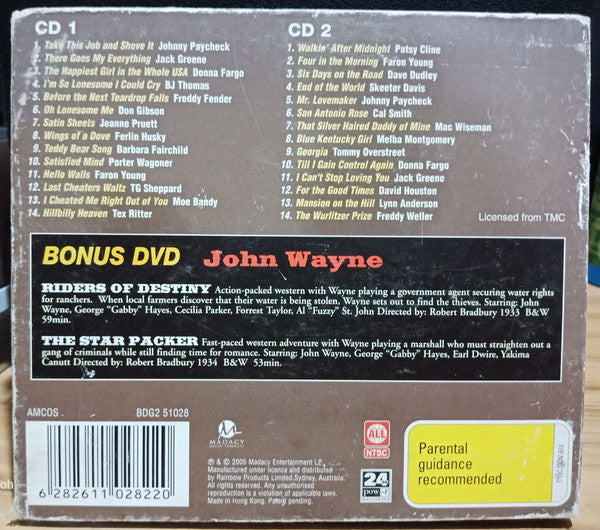 Various : Best Of Country (2xCD, Comp, Bon + DVD-V, Multichannel, NTSC, Mov)