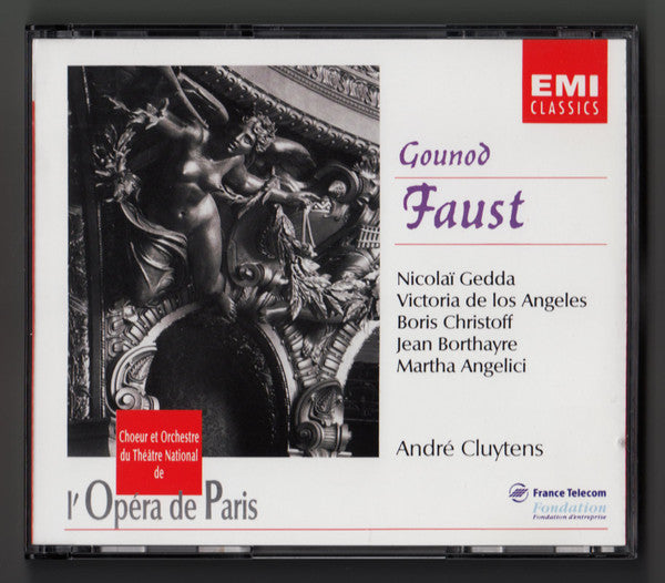 Charles Gounod - Nicolai Gedda, Victoria De Los Angeles, Boris Christoff, Orchestre National De L'Opéra De Paris, Choeur National De L'Opéra De Paris, André Cluytens : Faust (3xCD, Album, Mono, RE, RM + Box, Sli)