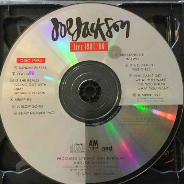 Joe Jackson : Live 1980/86 (2xCD, Album)