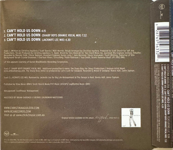 Christina Aguilera Featuring Lil' Kim : Can't Hold Us Down (CD, Single)