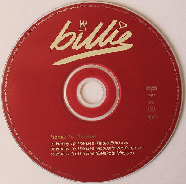 Billie Piper : Honey To The Bee (CD, Single, Enh)