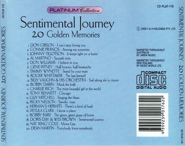 Various : Sentimental Journey: 20 Golden Memories (CD, Comp)