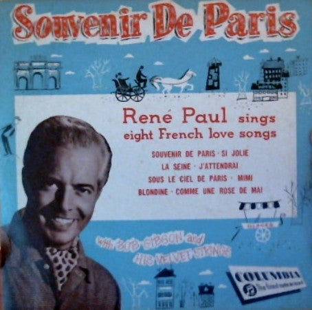 Rene Paul With Bob Gibson's Velvet Strings : Souvenir De Paris (10")