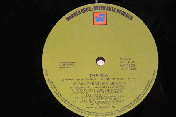 Anita Kerr, Rod McKuen / The San Sebastian Strings : The Sea (LP, Album, RP)