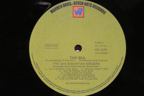 Anita Kerr, Rod McKuen / The San Sebastian Strings : The Sea (LP, Album, RP)