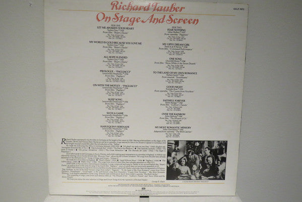Richard Tauber : On Stage And Screen (LP, Comp, Mono)