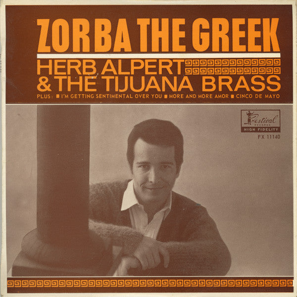 Herb Alpert & The Tijuana Brass : Zorba The Greek (7", EP, Mono)