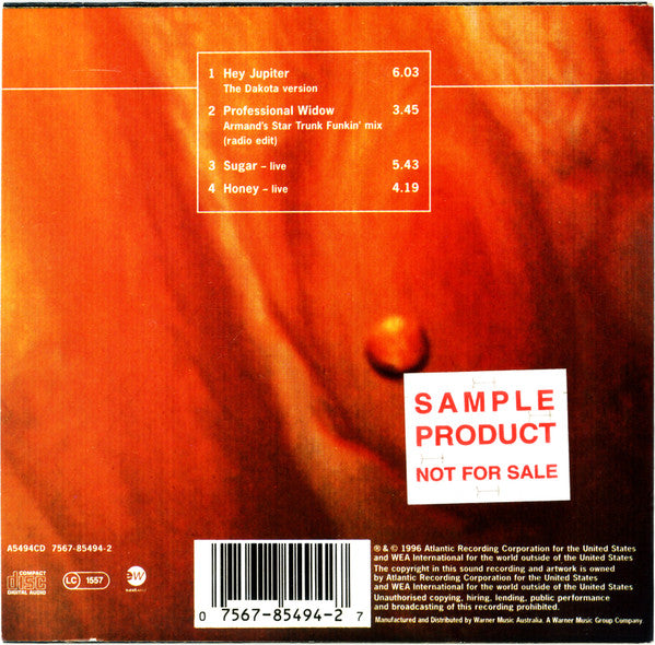 Tori Amos : Hey Jupiter / Professional Widow (CD, Single, Car)