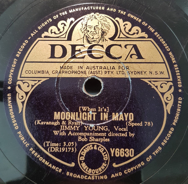 Jimmy Young (5) : Moonlight In Mayo / The High And The Mighty (Shellac, 10")