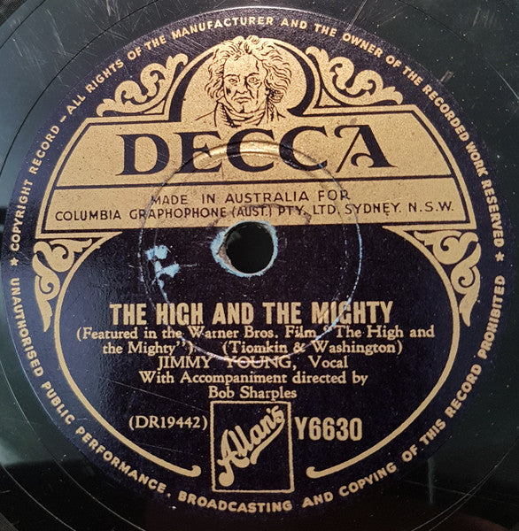 Jimmy Young (5) : Moonlight In Mayo / The High And The Mighty (Shellac, 10")