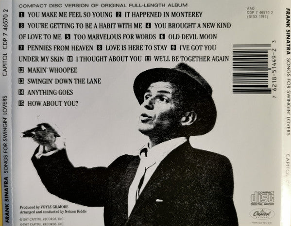 Frank Sinatra : Songs For Swingin' Lovers! (CD, Album, RE, RM)