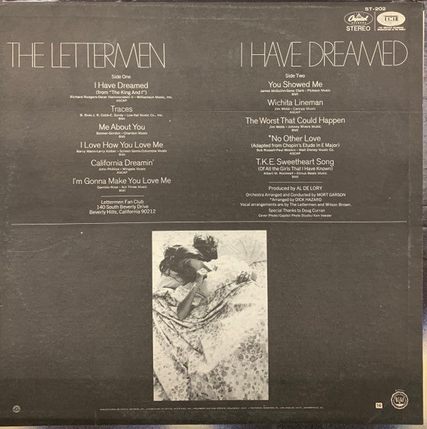 The Lettermen : I Have Dreamed (LP, Album, Jac)
