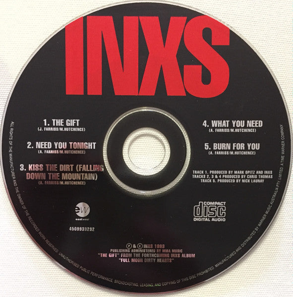 INXS : The Gift (CD, Single, Car)