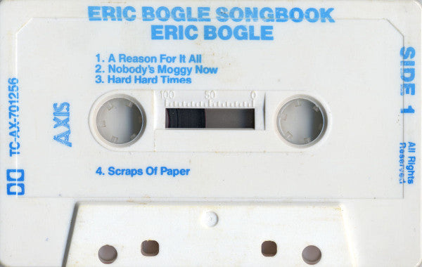 Eric Bogle : The Eric Bogle Songbook (Cass, Comp, Dol)