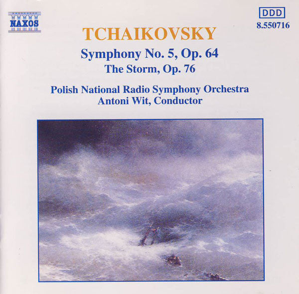 Tchaikovsky*, Polish National Radio Symphony Orchestra, Antoni Wit : Symphony No. 5, Op. 64 / The Storm, Op. 76 (CD, Album, RE)