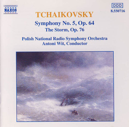 Tchaikovsky*, Polish National Radio Symphony Orchestra, Antoni Wit : Symphony No. 5, Op. 64 / The Storm, Op. 76 (CD, Album, RE)
