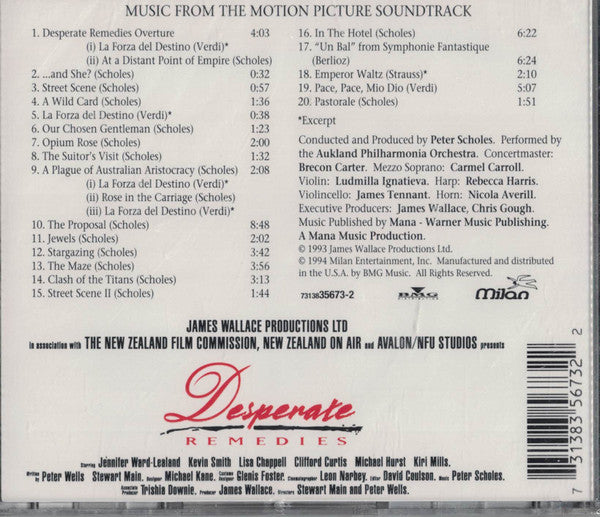 Peter Scholes : Desperate Remedies (CD, Album)