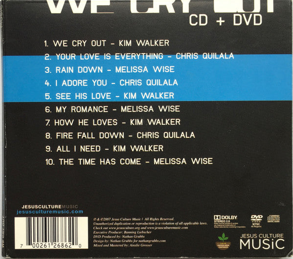 Jesus Culture : We Cry Out (CD, Album + DVD-V, Album, NTSC, Reg)