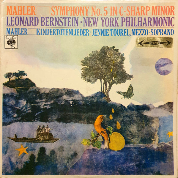Mahler* - Leonard Bernstein · New York Philharmonic, Jennie Tourel : Symphony No. 5 In C-Sharp Minor / Kindertotenlieder (2xLP, Album)