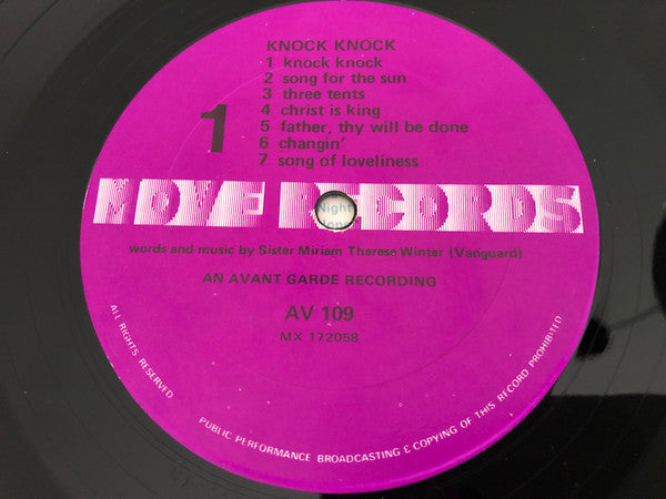 The Medical Mission Sisters And Friends : Knock, Knock (LP, Album, Mono)