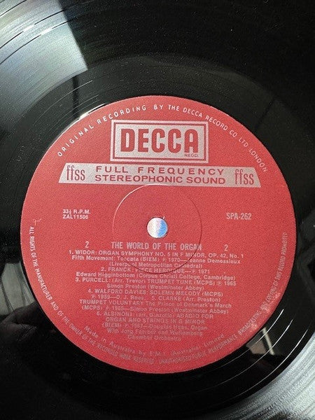 Various : The World Of The Organ (LP, Comp)