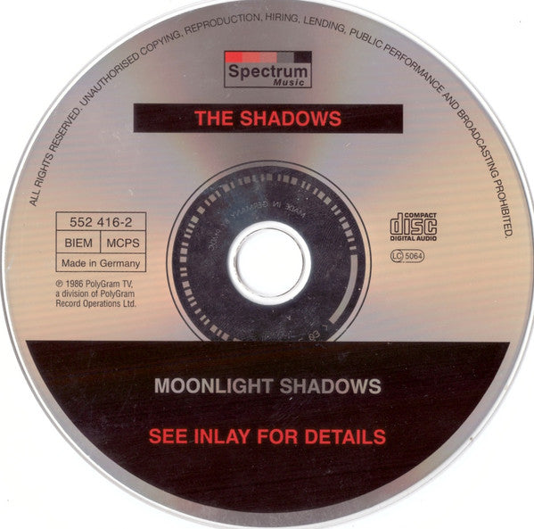 The Shadows : Moonlight Shadows (CD, Album, Comp, RE)