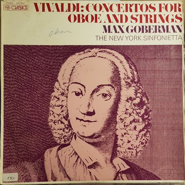 Max Goberman, New York Sinfonietta : Concertos For Oboe And Strings (LP)