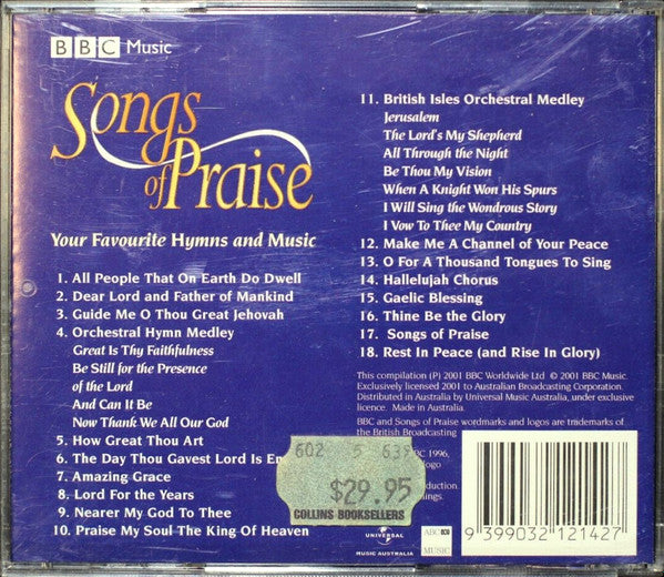 Various : Songs Of Praise - Your Favourite Hymns And Music (CD, Comp)