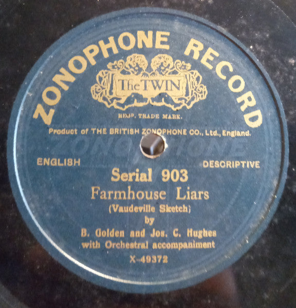 Golden And Hughes : Farmhouse Liars / Shipmates (Shellac, 10")
