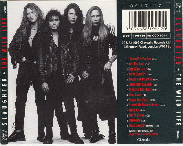 Slaughter : The Wild Life (CD, Album)