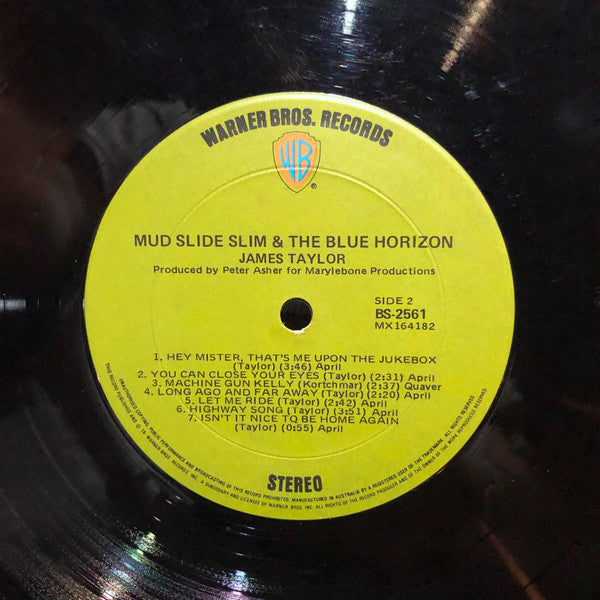 James Taylor (2) : Mud Slide Slim And The Blue Horizon (LP, Album, Gat)