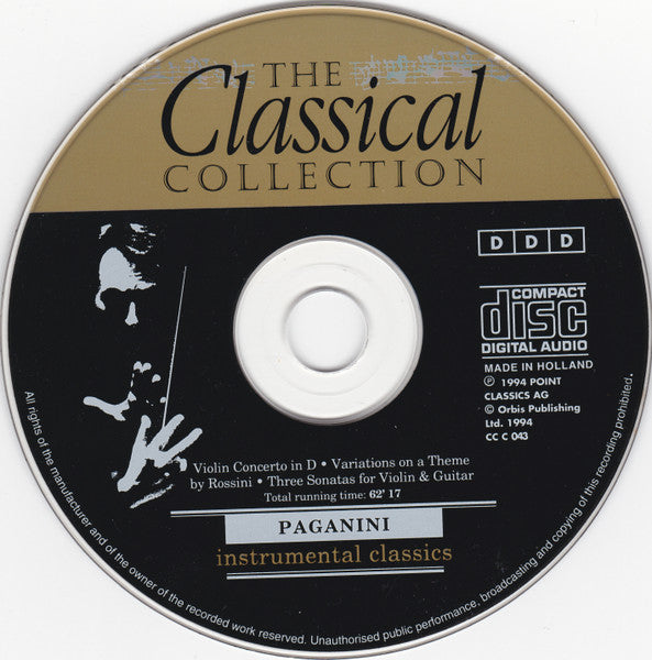 Paganini* : Instrumental Classics (CD, Comp)