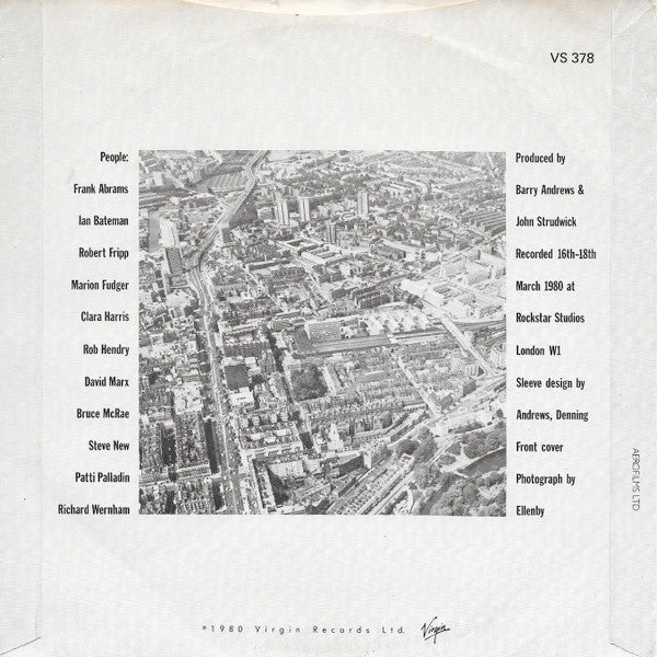 Barry Andrews : Rossmore Road / Win A Night Out With A Well-Known Paranoiac (7")