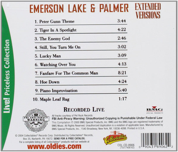 Emerson, Lake & Palmer : Extended Versions: The Encore Collection (CD, Comp, RE)