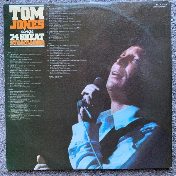 Tom Jones : Tom Jones Sings 24 Great Standards (2xLP, Comp)