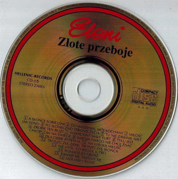 Eleni : Złote Przeboje (CD, Comp, Gol)