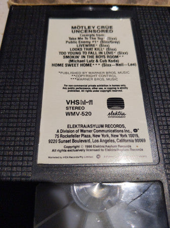 Mötley Crüe : Uncensored (VHS)