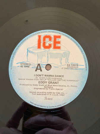 Eddy Grant : I Don’t Want To Dance (12")