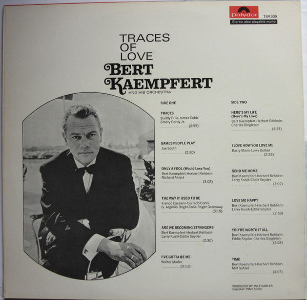 Bert Kaempfert & His Orchestra : Traces Of Love (LP)