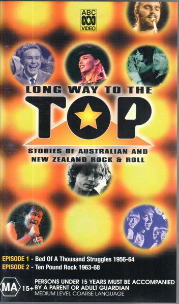 Various : Long Way To The Top (Stories Of Australian And New Zealand Rock & Roll) (3xVHS, PAL)