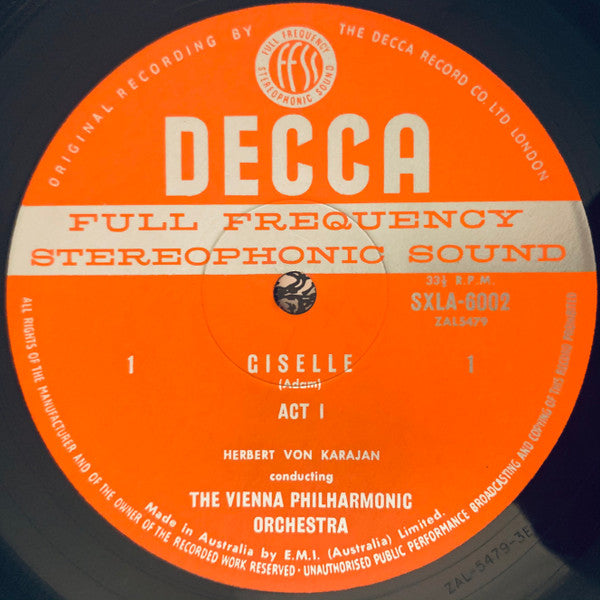 Adolphe C. Adam, Herbert Von Karajan, Wiener Philharmoniker : Giselle (LP, Album)