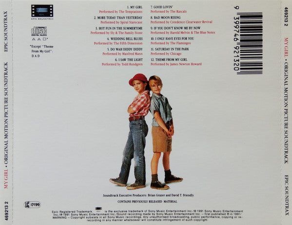 Various : My Girl (Original Motion Picture Soundtrack) (CD, Comp)