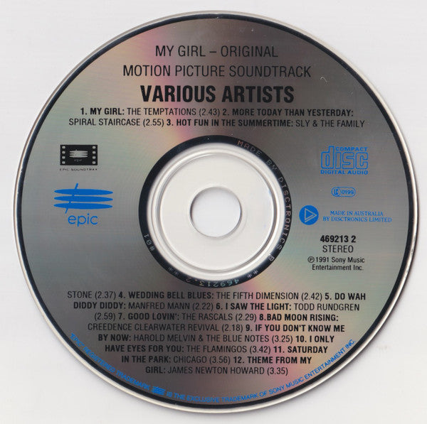 Various : My Girl (Original Motion Picture Soundtrack) (CD, Comp)