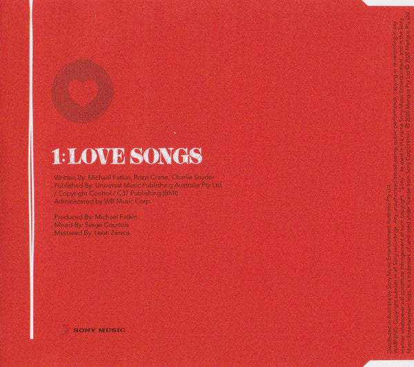 Daryl Braithwaite : Love Songs (CD, Single)