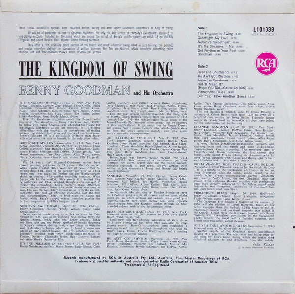 Benny Goodman : The Kingdom Of Swing (LP, Comp)