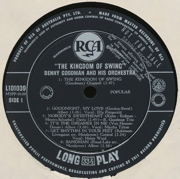 Benny Goodman : The Kingdom Of Swing (LP, Comp)