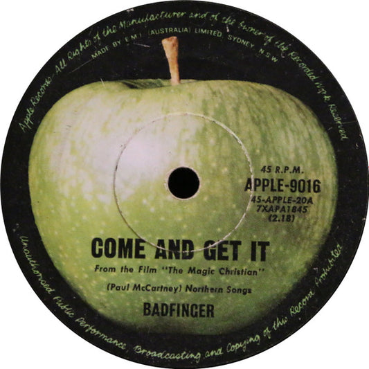 Badfinger : Come And Get It (7", Single, Mono)