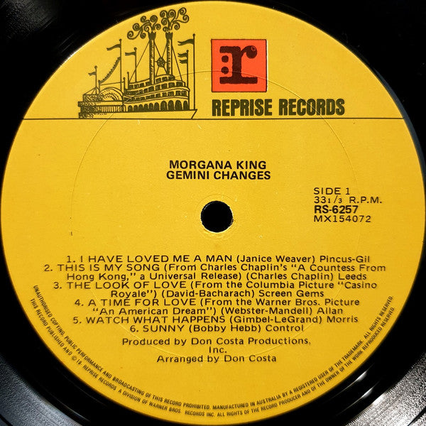 Morgana King : Gemini Changes (LP, Album, RE)