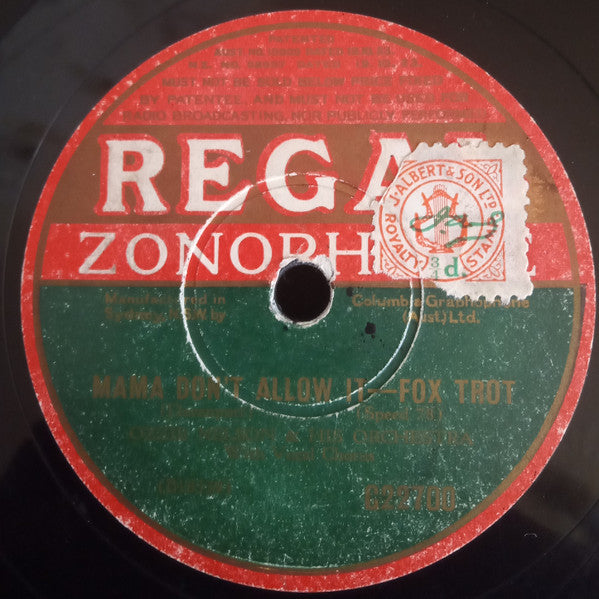 Ozzie Nelson & His Orchestra*  /  Hal Kemp & His Orchestra* : Mama Don't Allow It / The Music Goes 'Round And Around (Shellac, 10")
