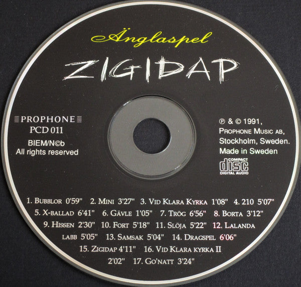 Änglaspel : Zigidap (CD, Album)